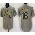 Boles  Oakland Athletics  #16 Nick Kurtz Gray  Limited Jersey